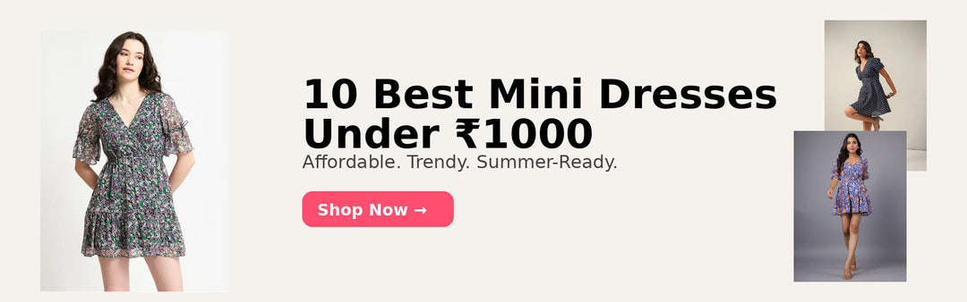 10 Best Mini Dresses for Women Under ₹1000 (2026) – June 9 Clothing