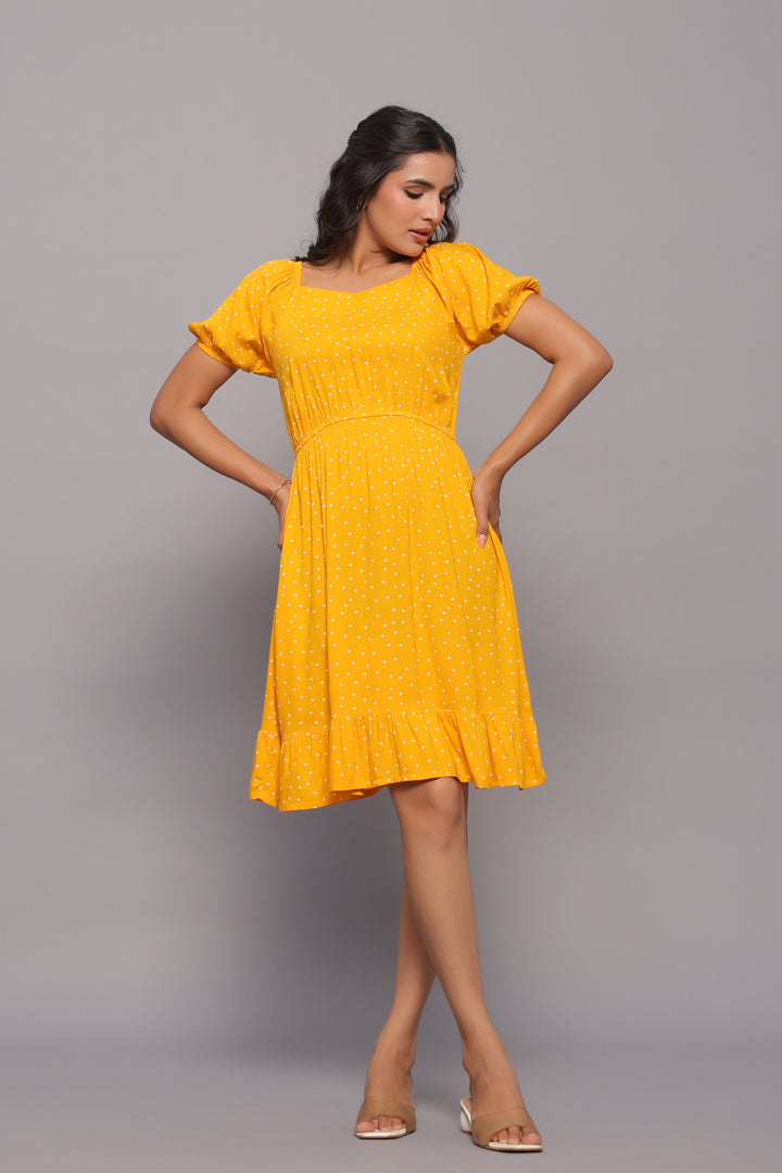 Yellow Polka Dot Dress
