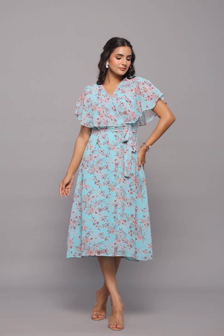 Georgette Floral Midi Dress