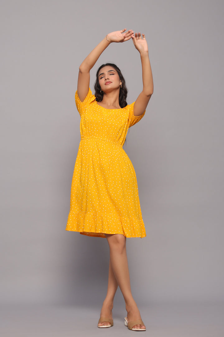 Yellow Polka Dot Dress