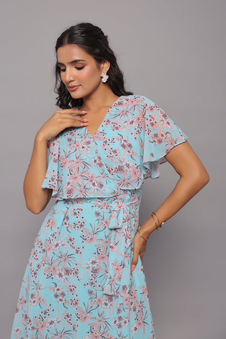 Georgette Floral Midi Dress