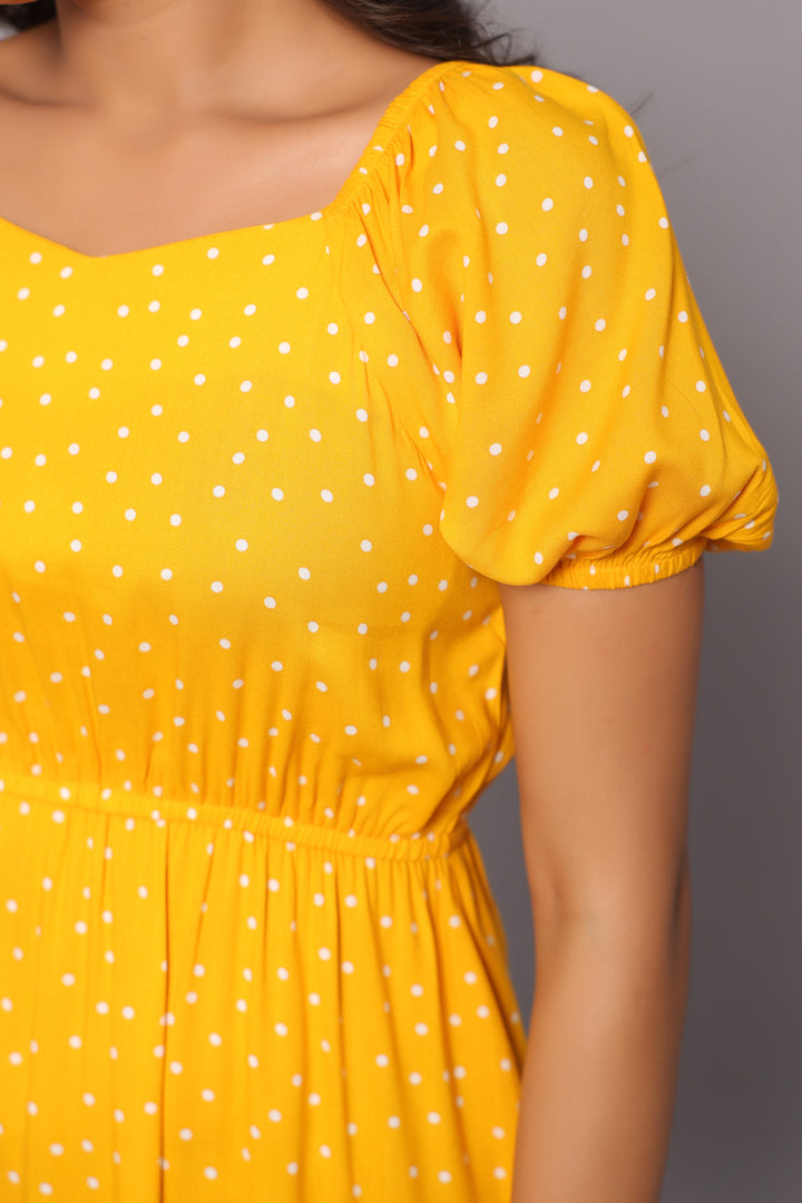 Yellow Polka Dot Dress