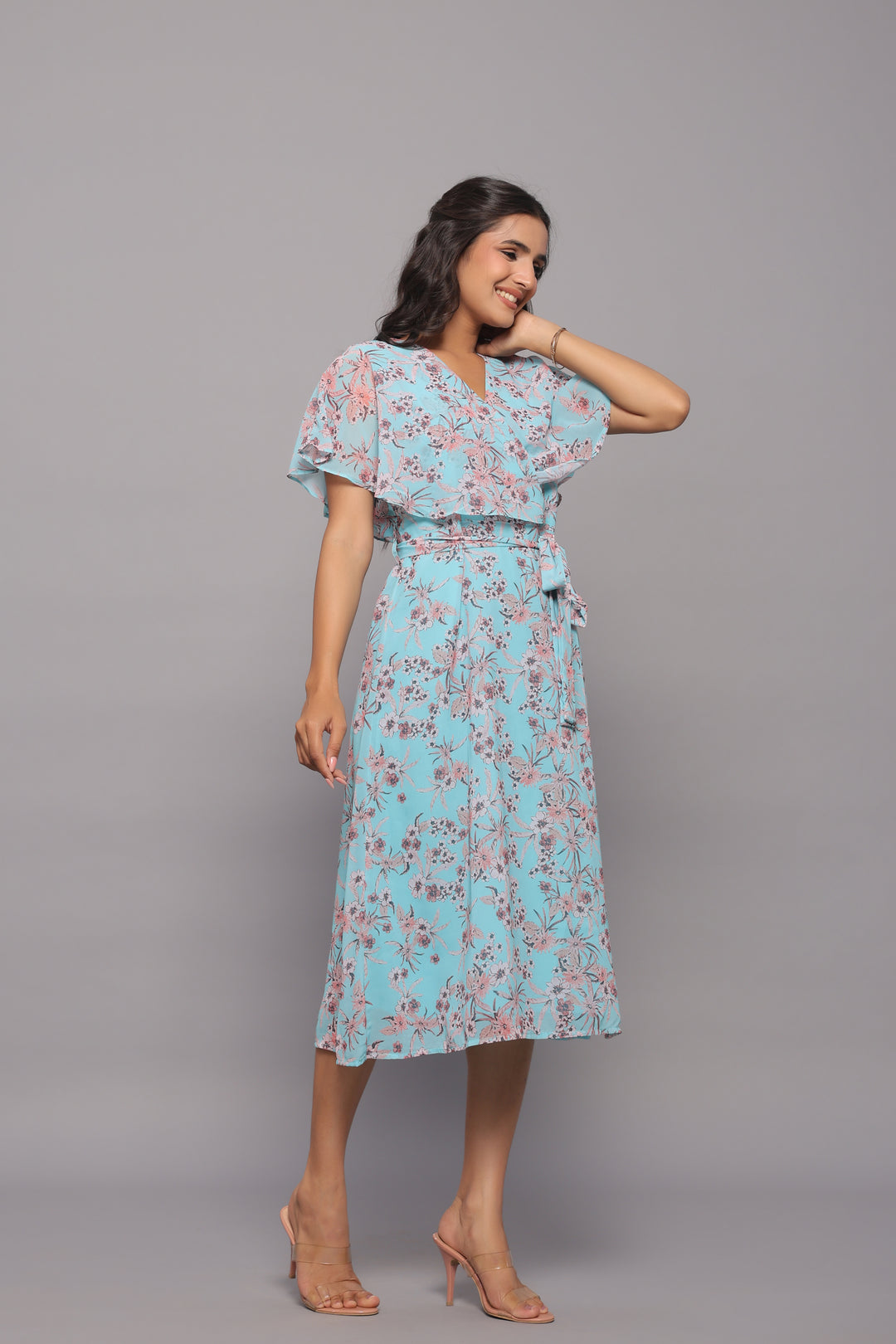 Georgette Floral Midi Dress