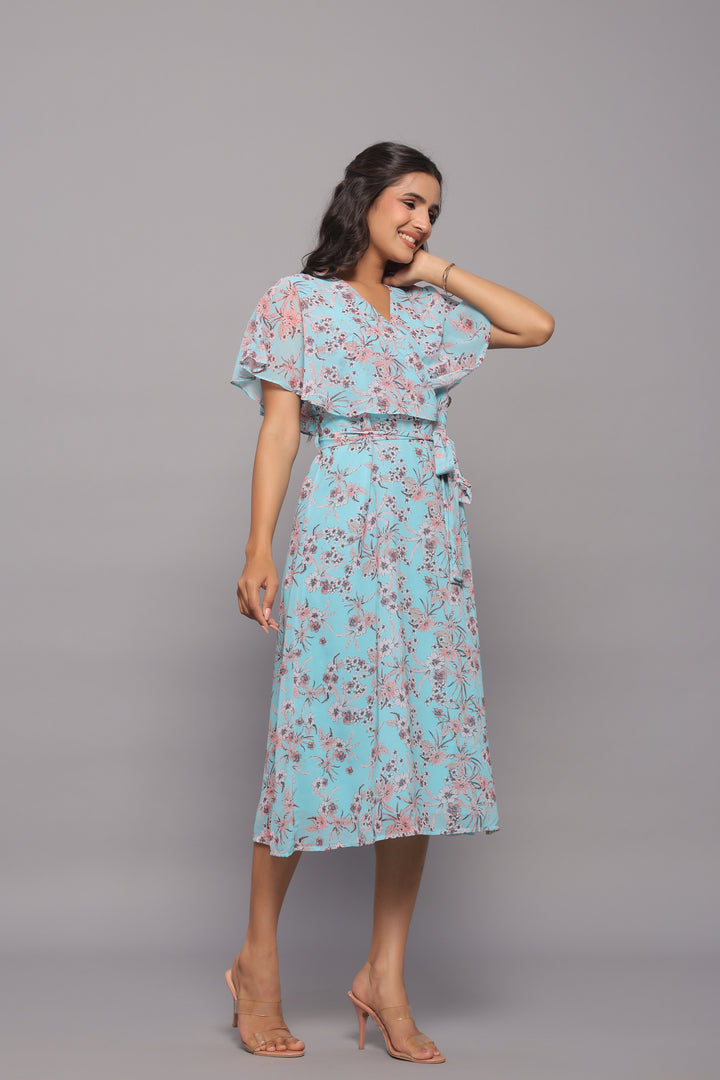 Georgette Floral Midi Dress
