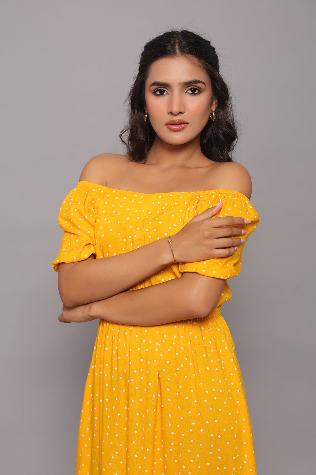 Yellow Polka Dot Dress