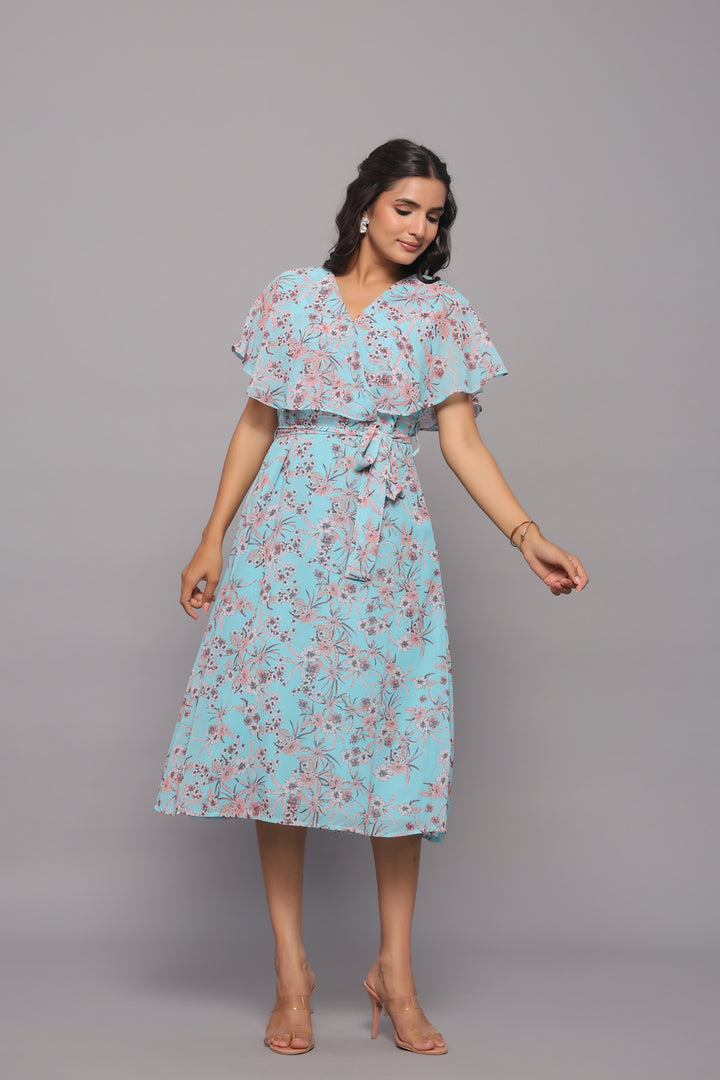 Georgette Floral Midi Dress