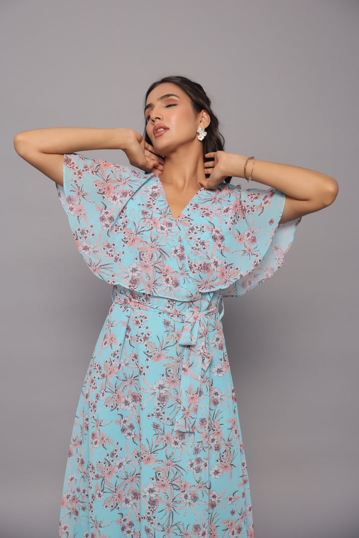 Georgette Floral Midi Dress