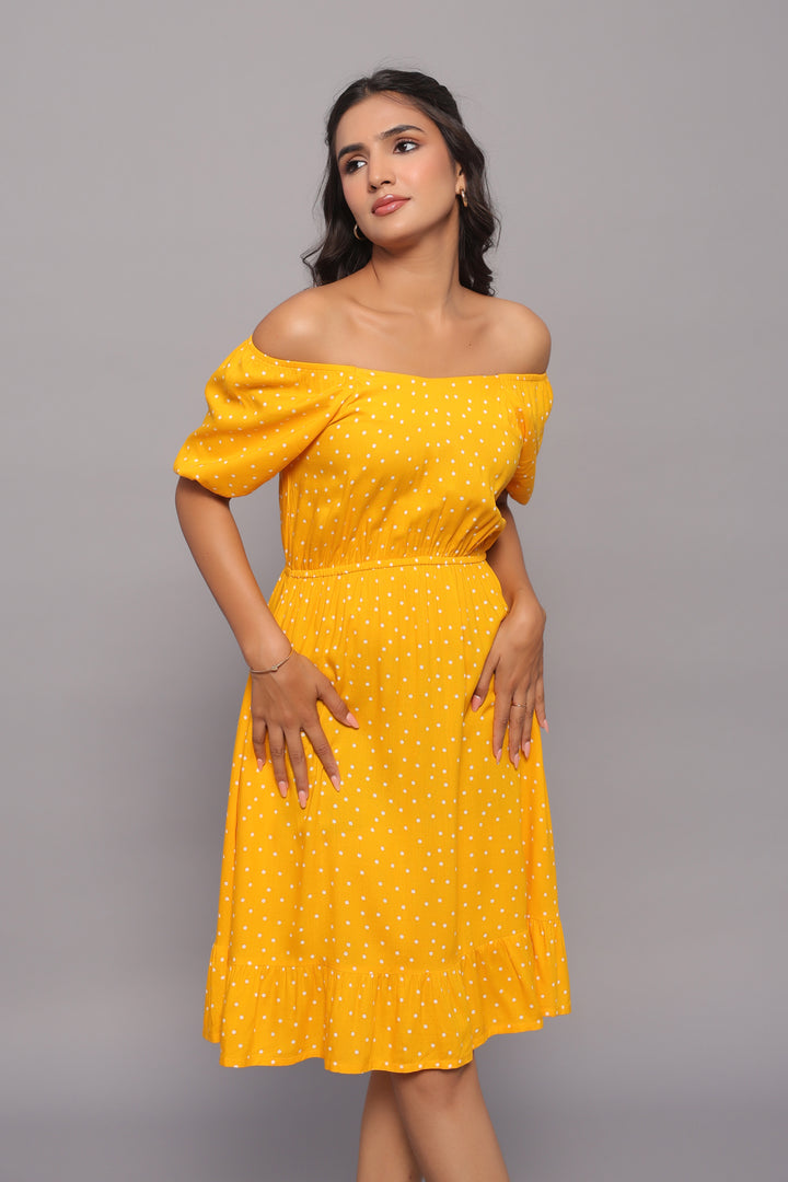 Yellow Polka Dot Dress