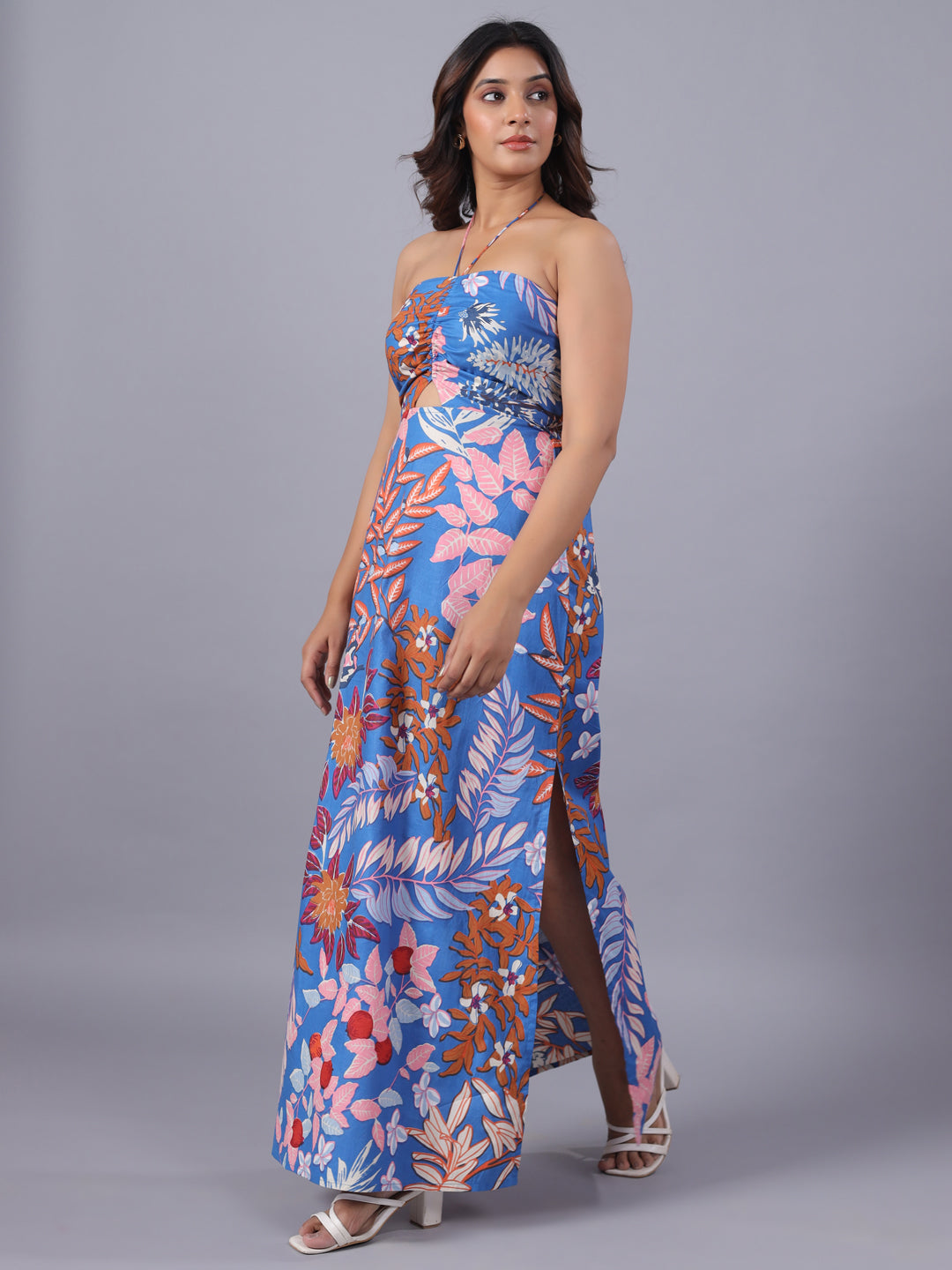 Blue Maxi Dress For Women slide style view 