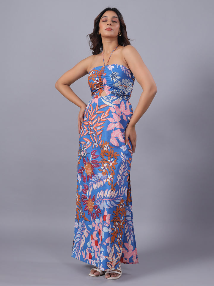 Blue Maxi Dress For Women 