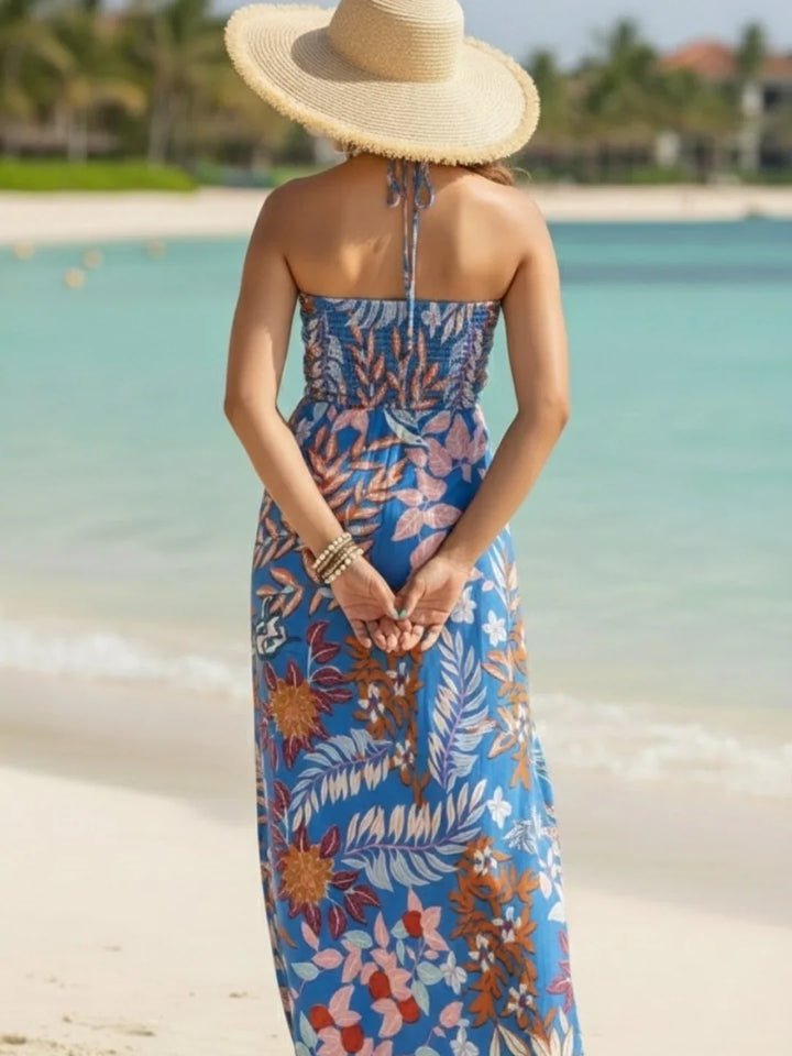 Blue Maxi Dress for Women Online – back view