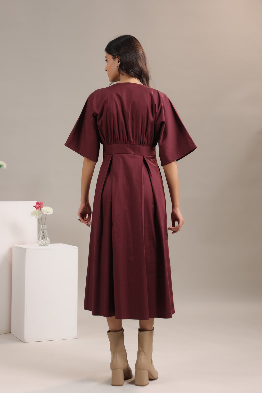Buy Wine Colour Dresses for Women online in India