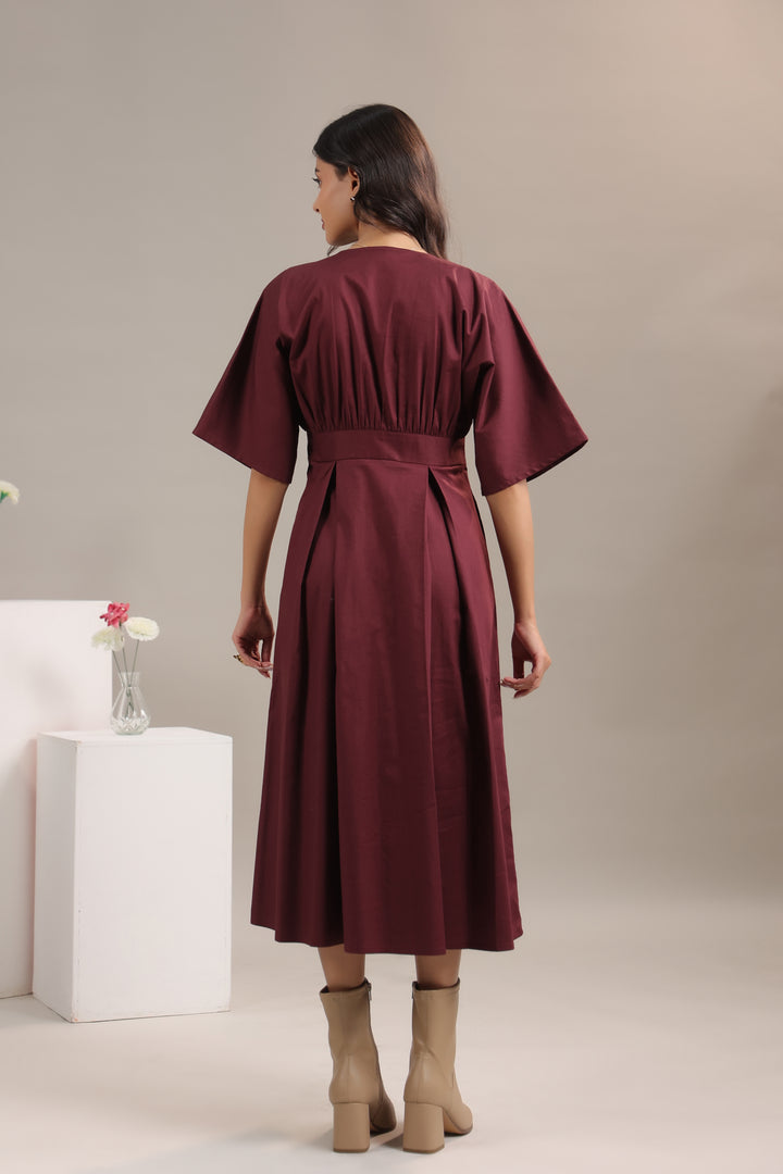 Buy Wine Colour Dresses for Women online in India