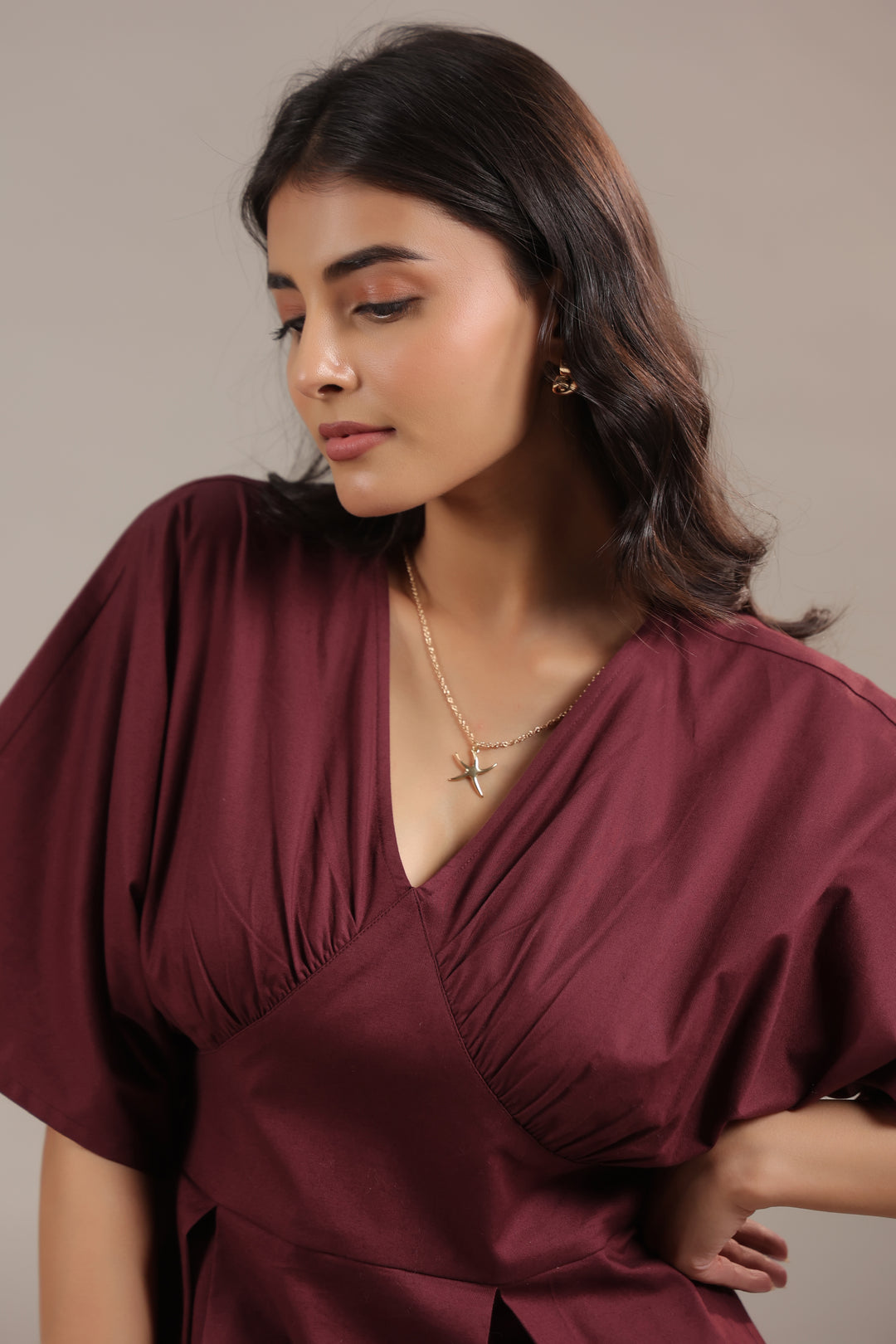 Buy Wine Colour Dresses for Women online in India