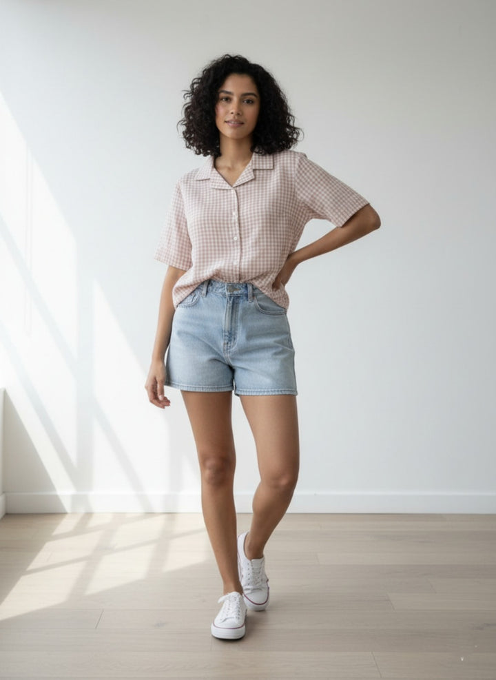 Women Standard Gingham Checks Checked Casual Shirt