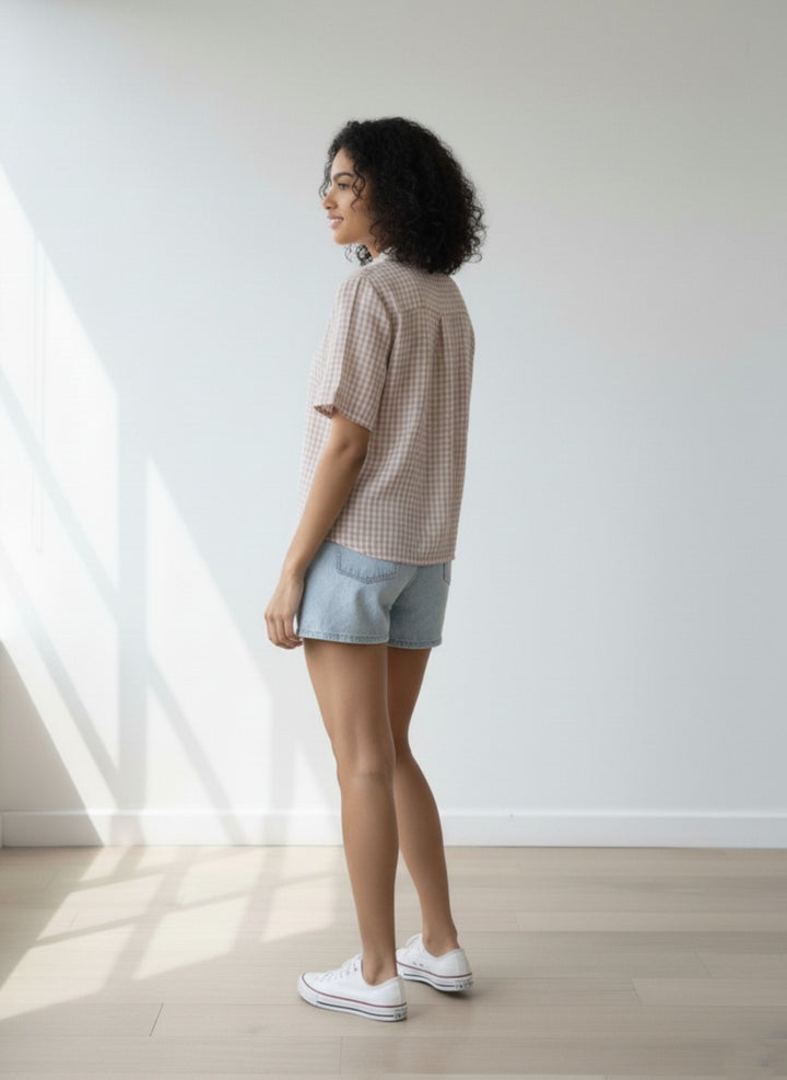 Women Standard Gingham Checks Checked Casual Shirt