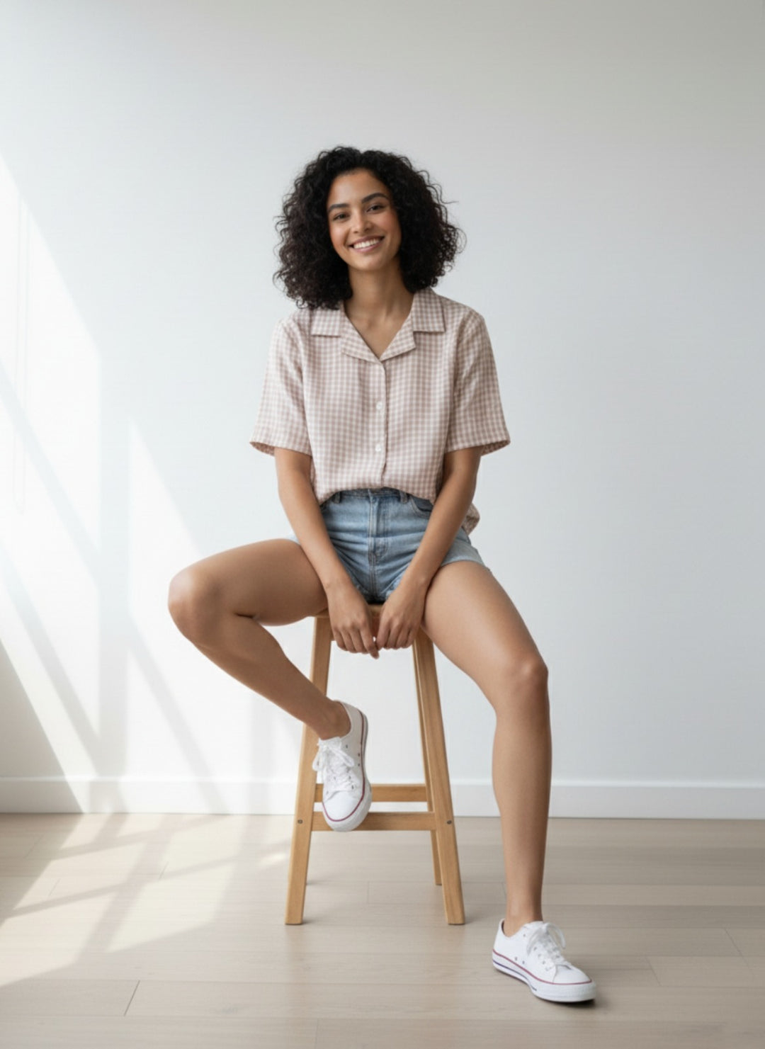 Women Standard Gingham Checks Checked Casual Shirt