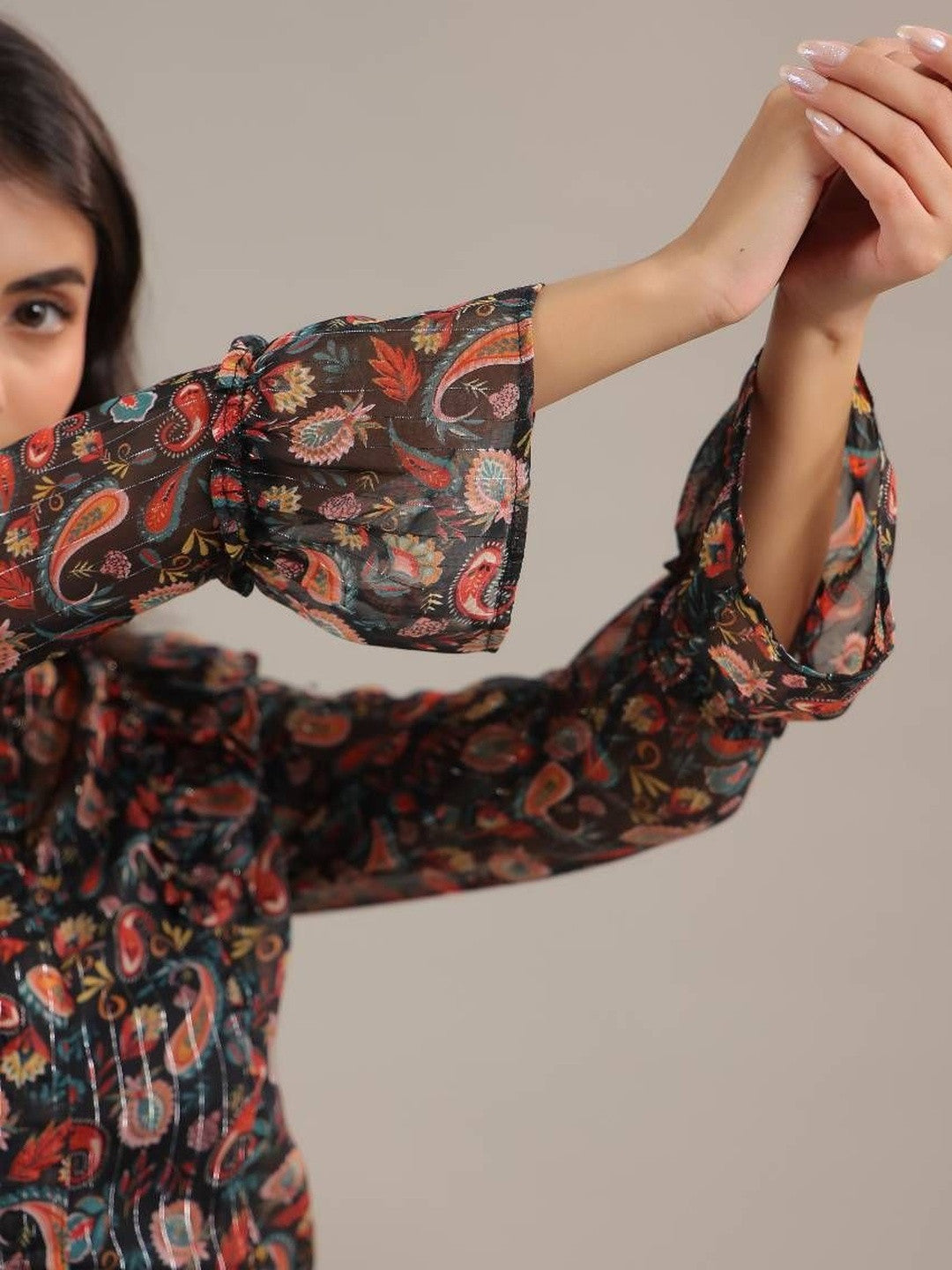floral print shirt womens - Closer look
