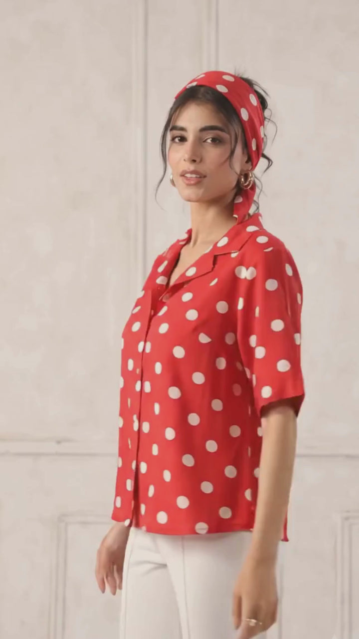 Red Polka Dot Shirt