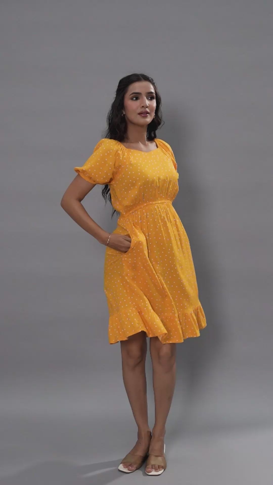 Yellow Polka Dot Dress